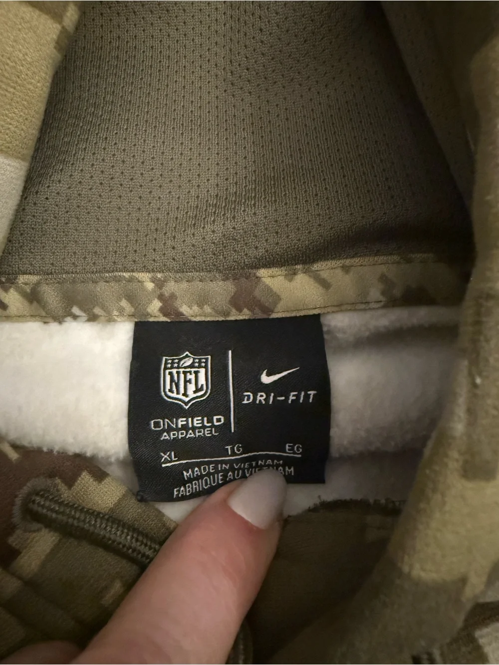 New York Jets Nike Salute to Service Therma-Fit Camouflage Hoodie
